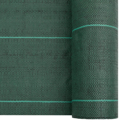 vidaXL Weed Membrane Green 4x25 m PP