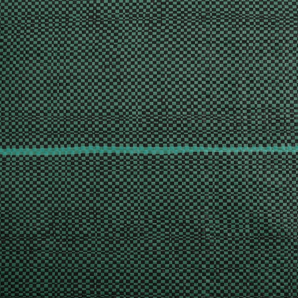 vidaXL Weed Membrane Green 4x25 m PP