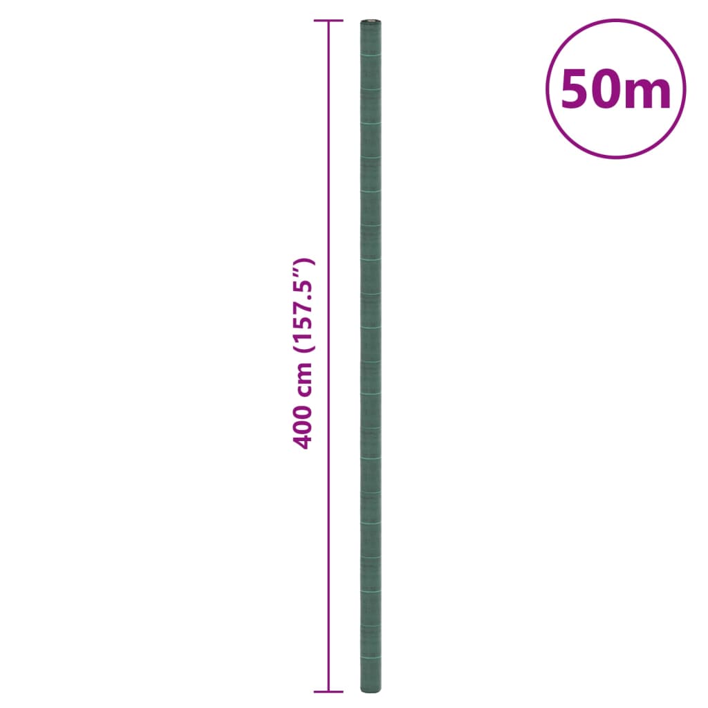 vidaXL Weed Membrane Green 4x50 m PP