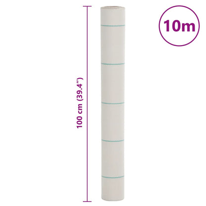 vidaXL Weed Membrane White 1x10 m PP