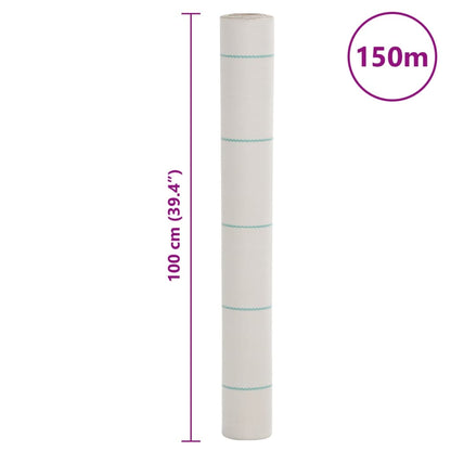 vidaXL Weed Membrane White 1x150 m PP
