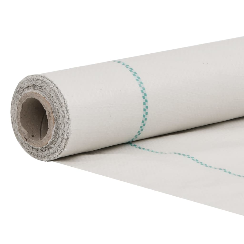 vidaXL Weed Membrane White 4x10 m PP
