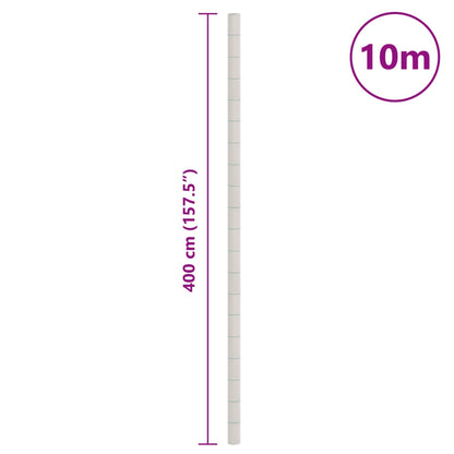 vidaXL Weed Membrane White 4x10 m PP