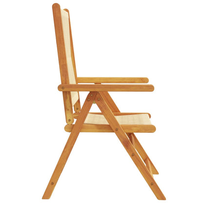 vidaXL Reclining Garden Chairs 6 pcs Beige Solid Wood Acacia