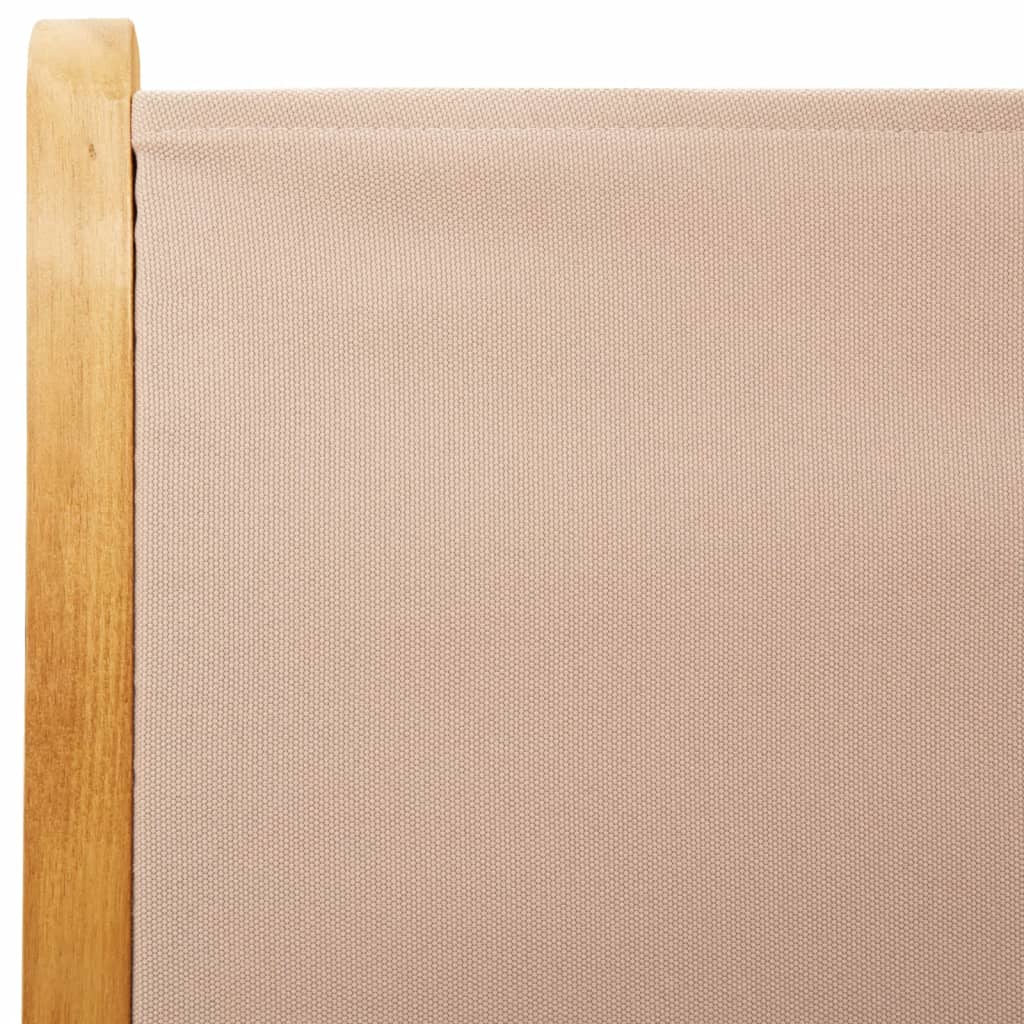 vidaXL Reclining Garden Chairs 8 pcs Taupe Fabric and Solid Wood