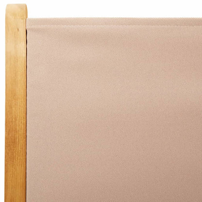 vidaXL Reclining Garden Chairs 8 pcs Taupe Fabric and Solid Wood