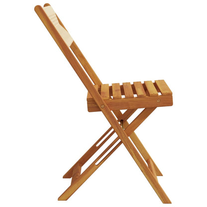 vidaXL Folding Garden Chairs 6 pcs Beige Solid Wood Acacia