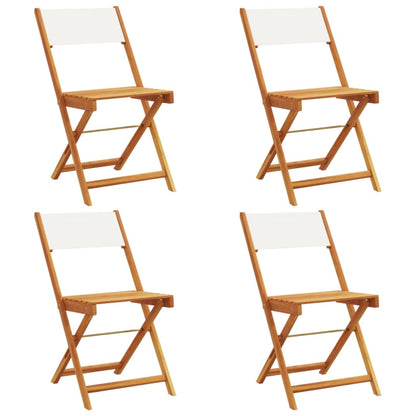 vidaXL Garden Chair | Set of 4 | Cream White
