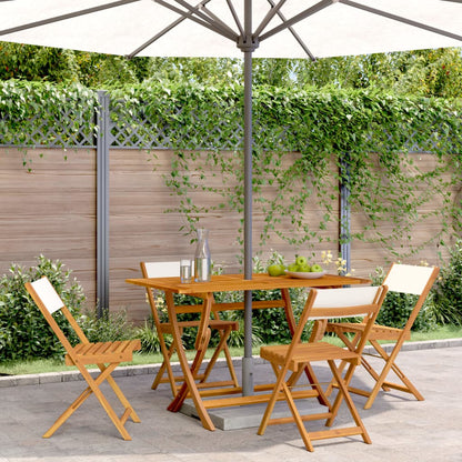 vidaXL Garden Chair | Set of 4 | Cream White
