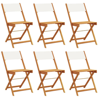 vidaXL Garden Chair | Set of 6 | Cream White