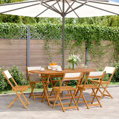 vidaXL Garden Chair | Set of 6 | Cream White