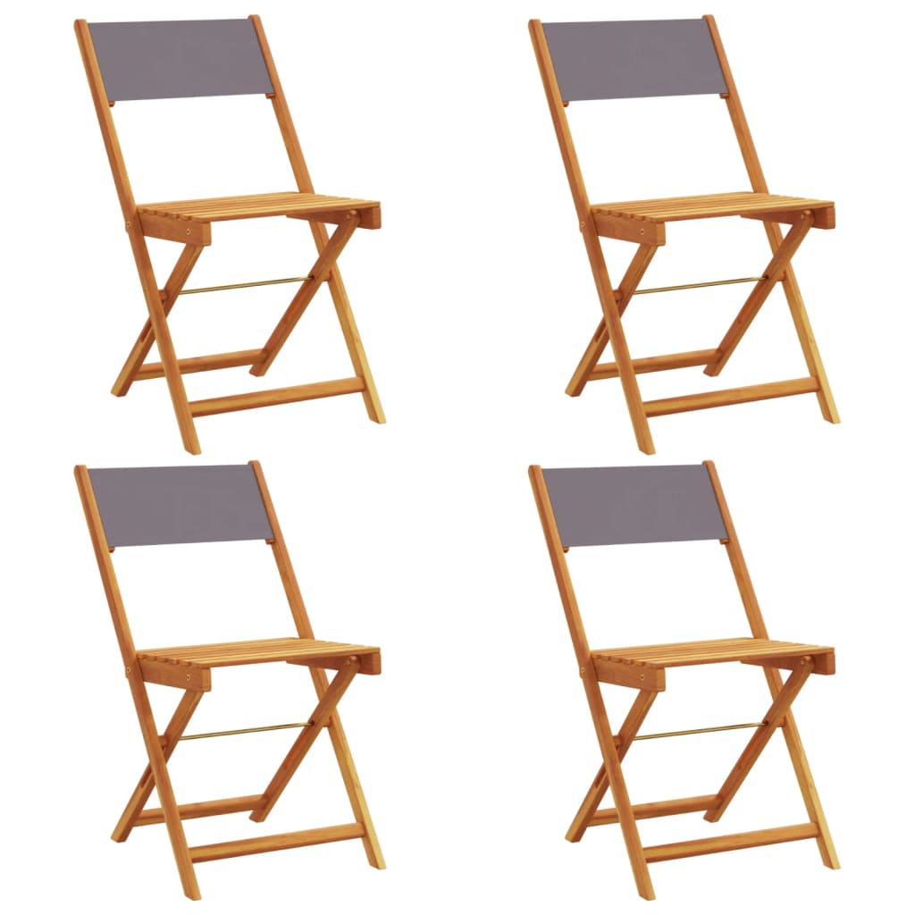 vidaXL Garden Chair | Set of 4 | Anthracite
