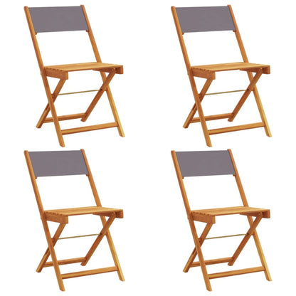 vidaXL Garden Chair | Set of 4 | Anthracite