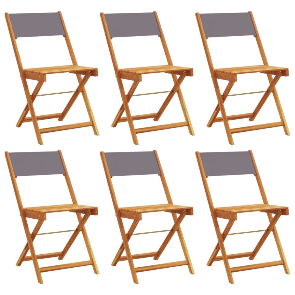 vidaXL Garden Chair | Set of 6 | Anthracite