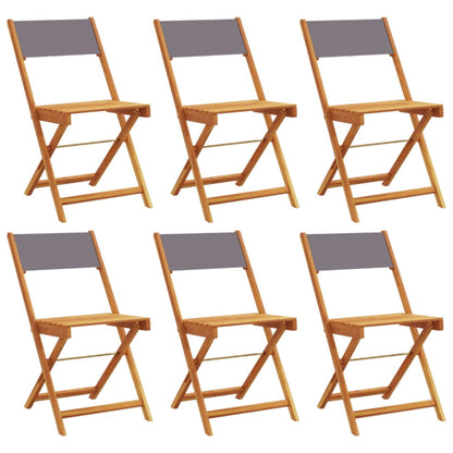 vidaXL Garden Chair | Set of 6 | Anthracite