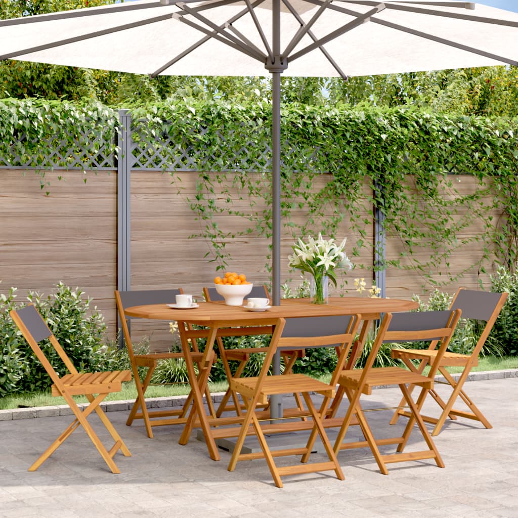 vidaXL Garden Chair | Set of 6 | Anthracite