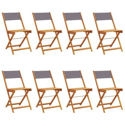 vidaXL Garden Chair | Set of 8 | Anthracite