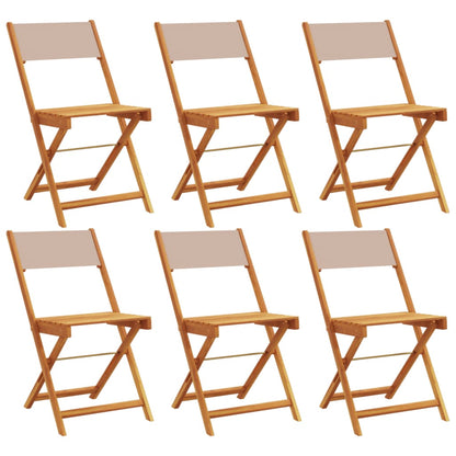 vidaXL Garden Chair | Set of 6 | Taupe