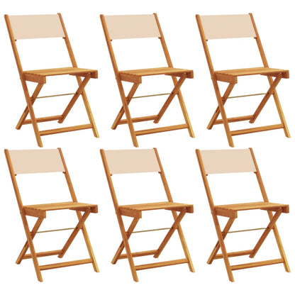 vidaXL Garden Chair | Set of 6 | Beige