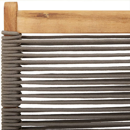vidaXL Folding Garden Chairs 4 pcs Grey Solid Wood Acacia