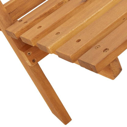 vidaXL Folding Garden Chairs 8 pcs Beige Solid Wood Acacia