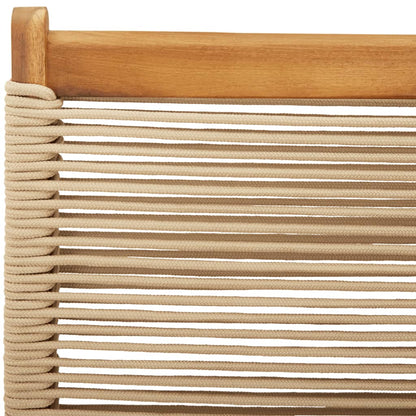 vidaXL Folding Garden Chairs 8 pcs Beige Solid Wood Acacia