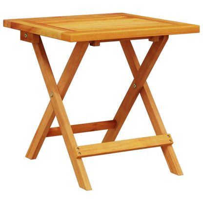 vidaXL Folding Chairs 2 pcs with Table Red Solid Wood