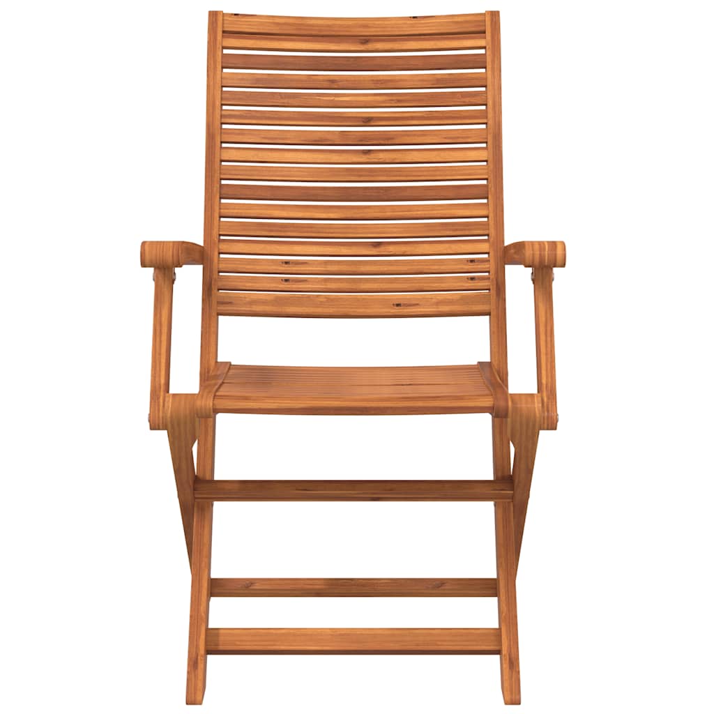 vidaXL Folding Chairs 8 pcs 57x66x95 cm Solid Wood Acacia