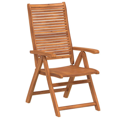 vidaXL Reclining Folding Chairs 4 pcs 56x72x107 cm Solid Wood Acacia