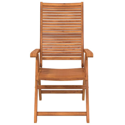 vidaXL Reclining Folding Chairs 4 pcs 56x72x107 cm Solid Wood Acacia