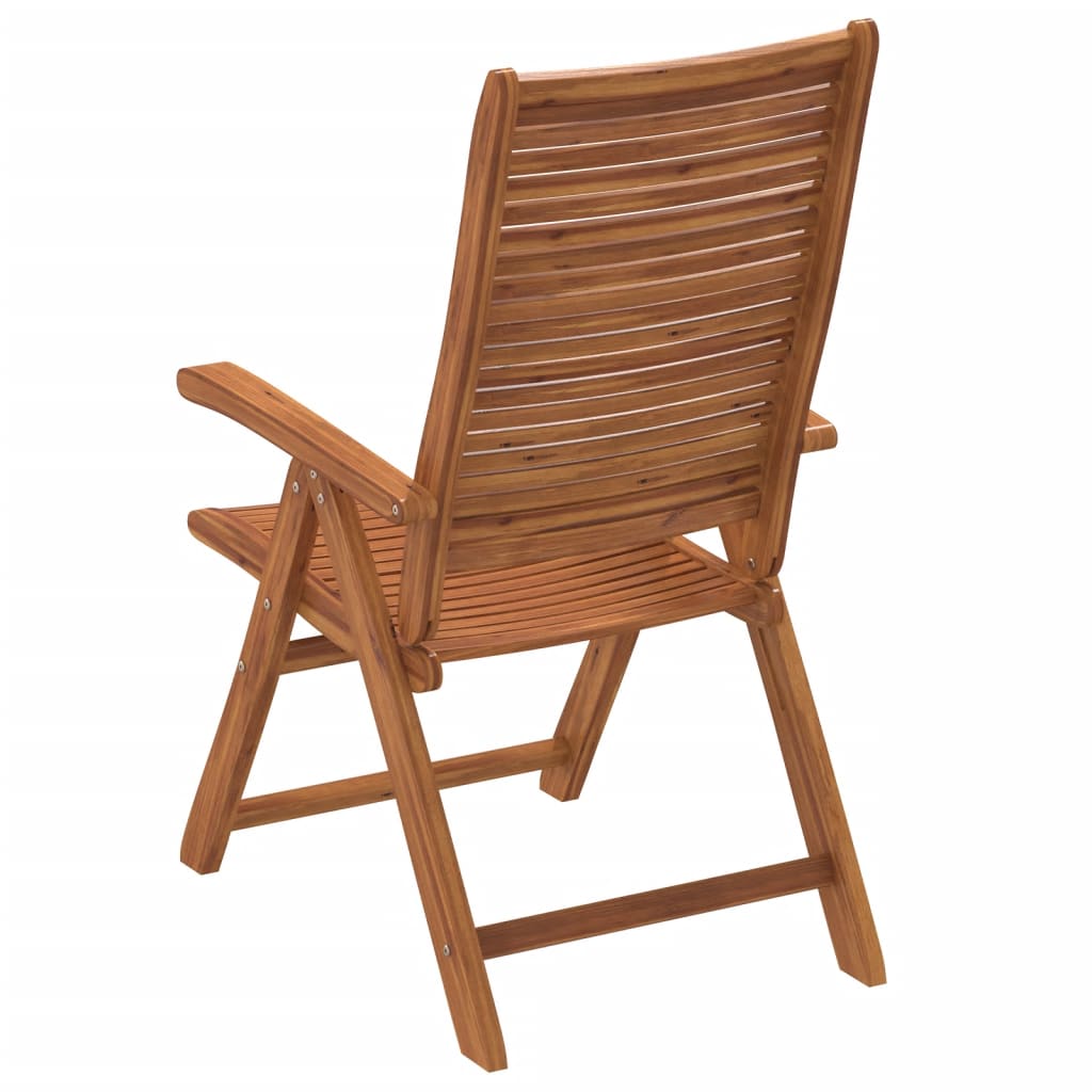 vidaXL Reclining Folding Chairs 4 pcs 56x72x107 cm Solid Wood Acacia