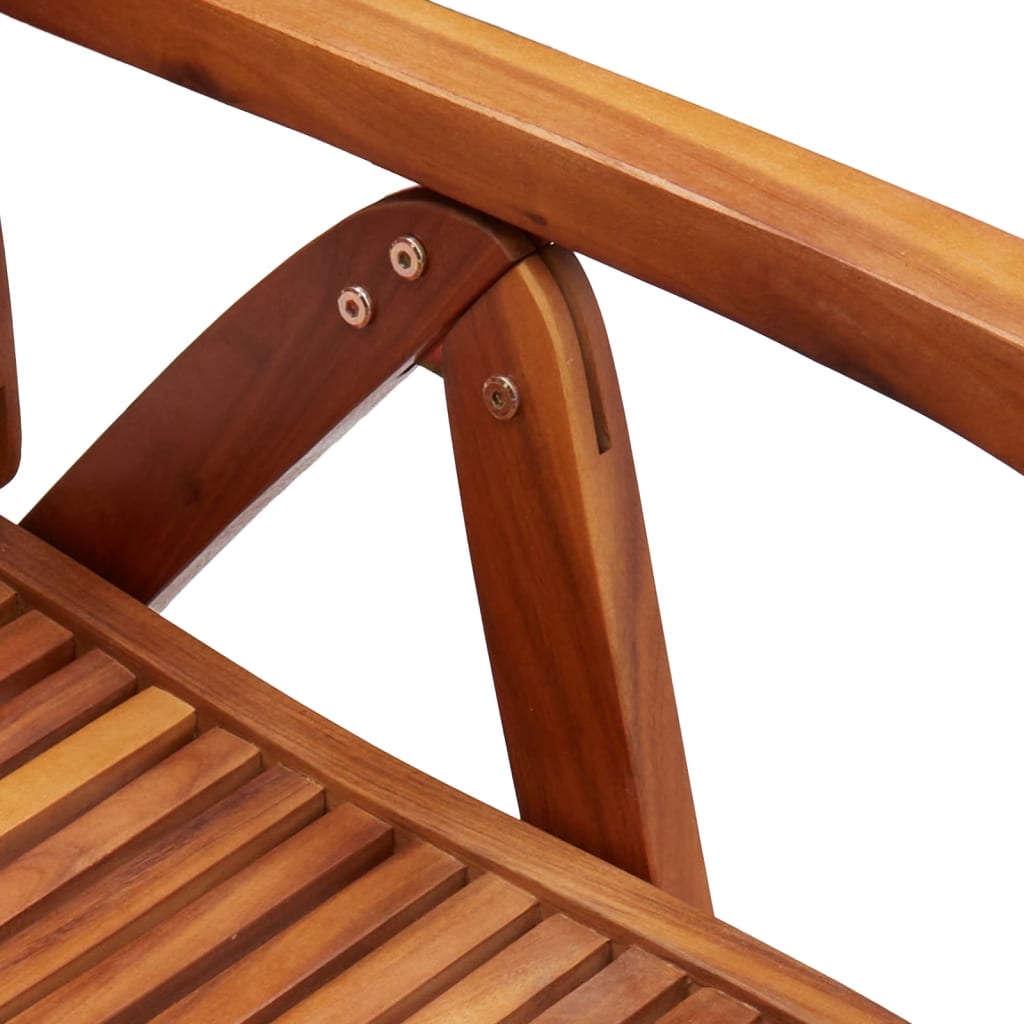 vidaXL Reclining Folding Chairs 4 pcs 56x72x107 cm Solid Wood Acacia