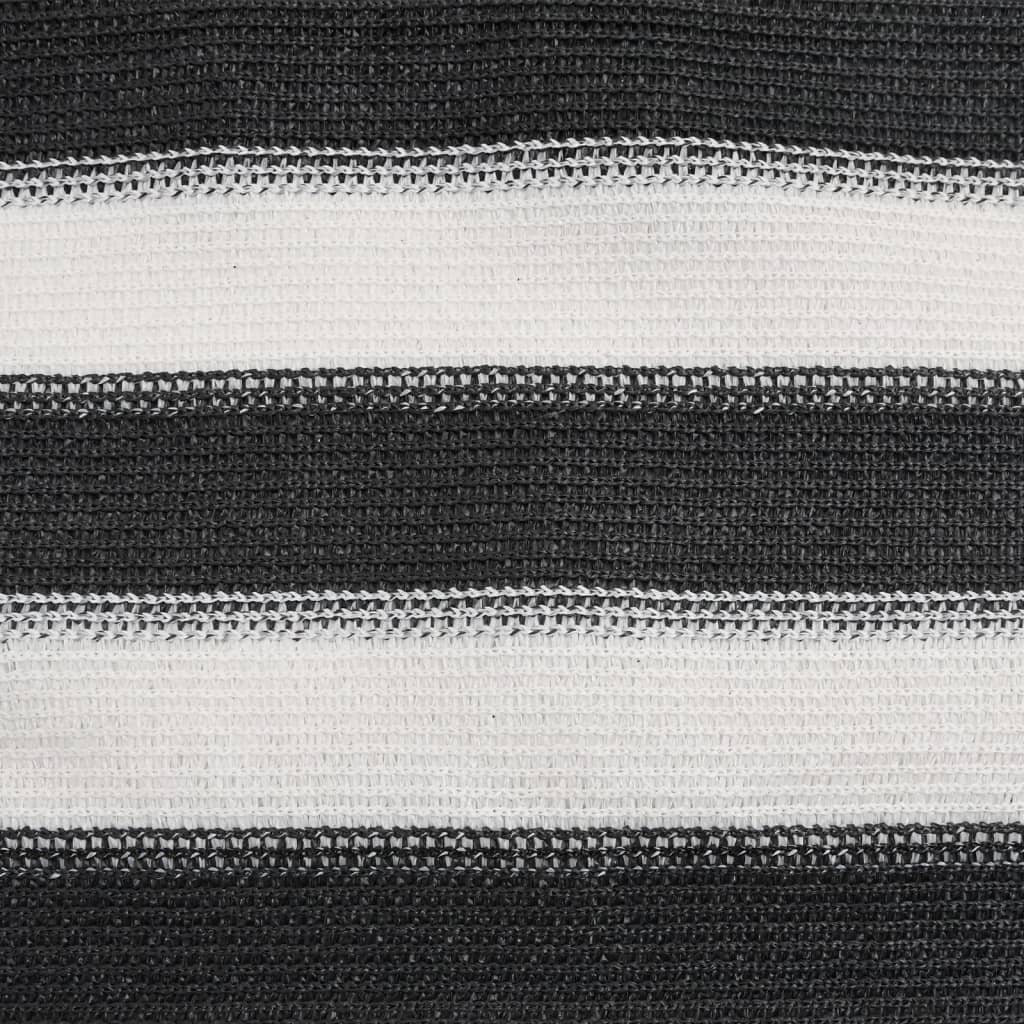 vidaXL Privacy Net Anthracite and White 1.2x25 m HDPE 75 g/m²
