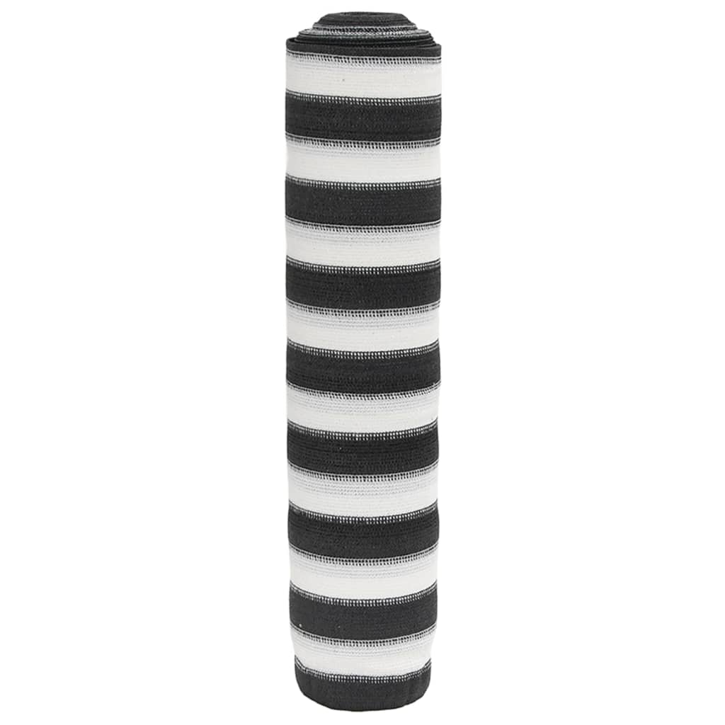 vidaXL Privacy Net Anthracite and White 3,6x10 m HDPE 75 g/m²