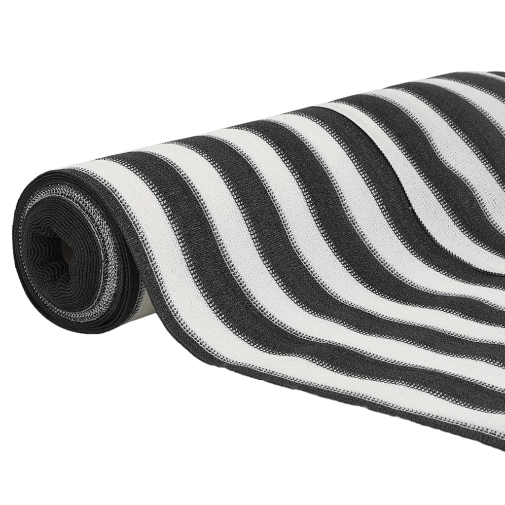 vidaXL Privacy Net Anthracite and White 1x10 m HDPE 150 g/m²