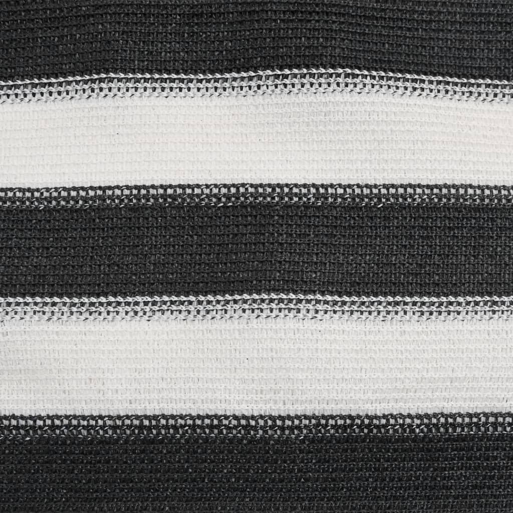 vidaXL Privacy Net Anthracite and White 1x10 m HDPE 150 g/m²