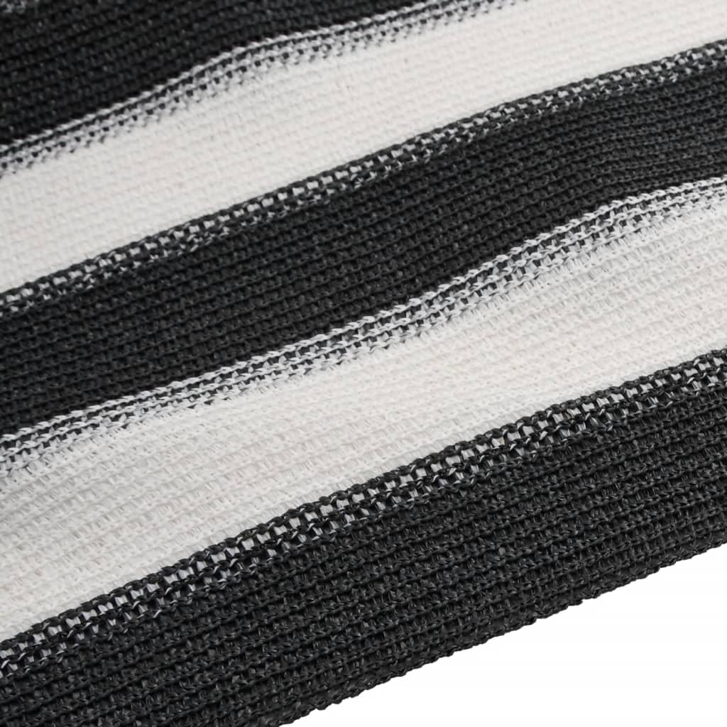 vidaXL Privacy Net Anthracite and White 1.5x25 m HDPE 150 g/m²