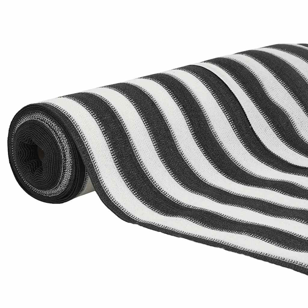 vidaXL Privacy Net Anthracite and White 2x25 m HDPE 150 g/m²