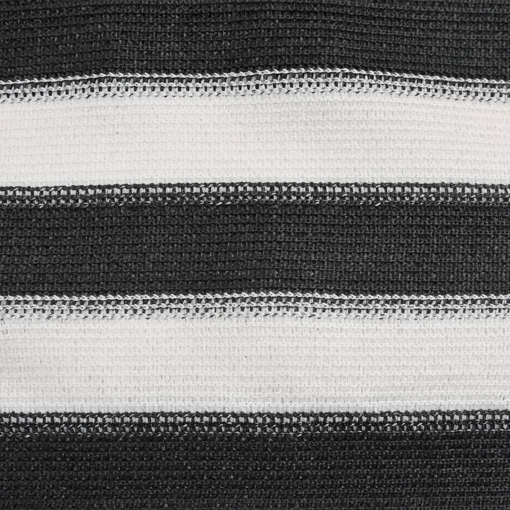 vidaXL Privacy Net Anthracite and White 1.2x10 m HDPE 195 g/m²