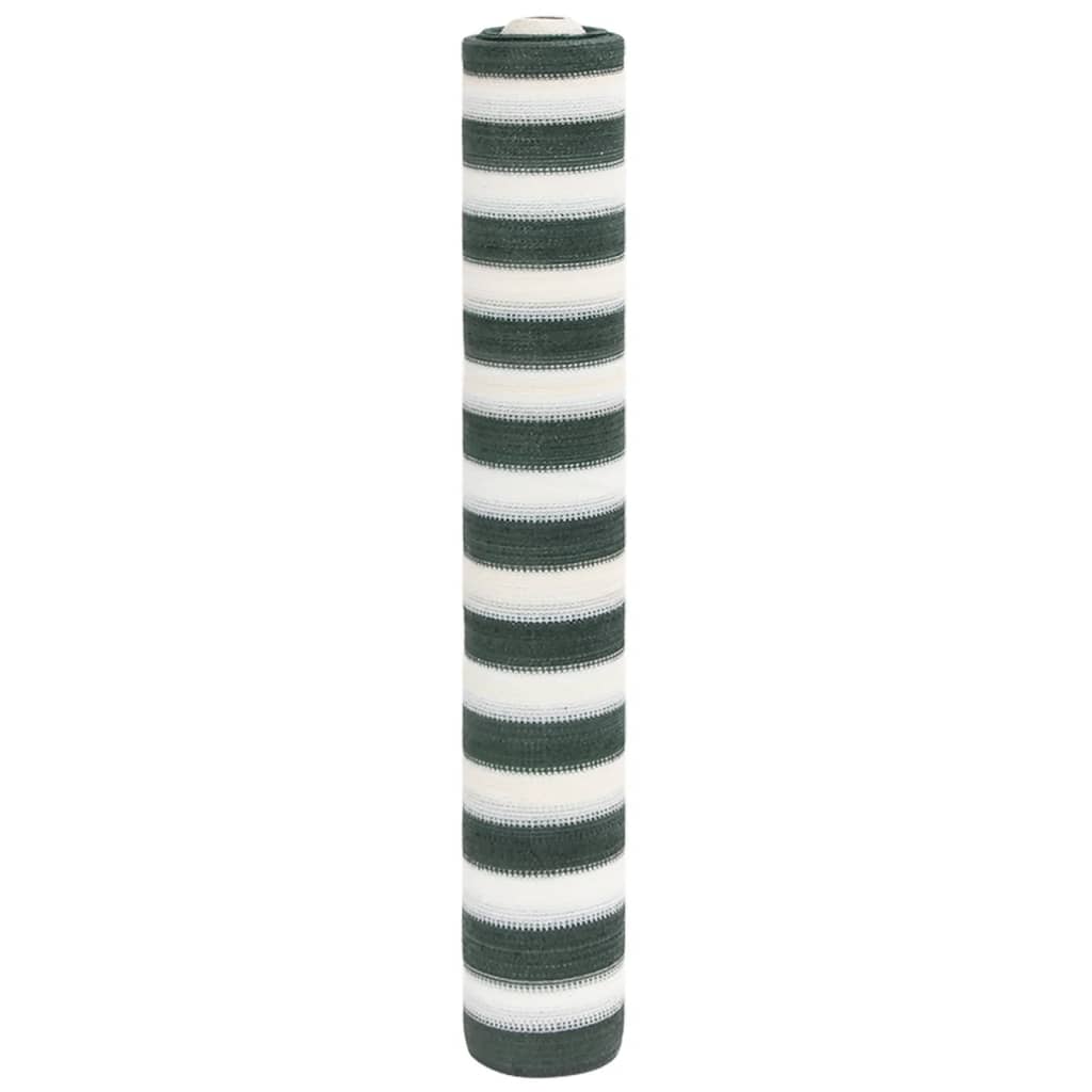 vidaXL Privacy Net Green and White 1,5x10 m HDPE 195 g/m²