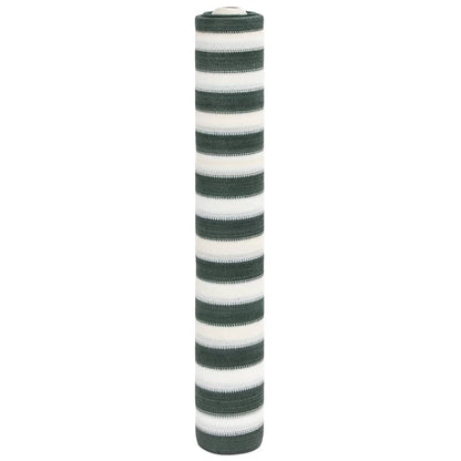 vidaXL Privacy Net Green and White 1,5x10 m HDPE 195 g/m²