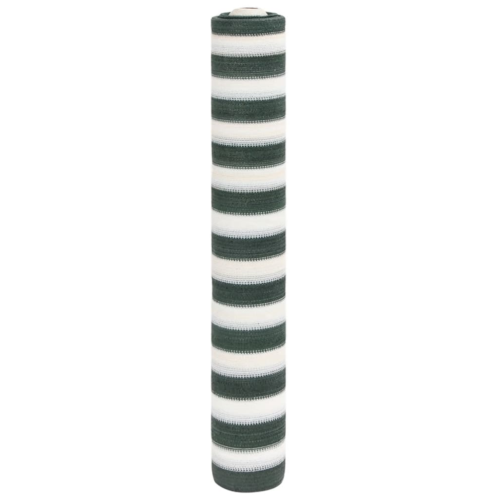vidaXL Privacy Net Green and White 1,5x25 m HDPE 195 g/m²