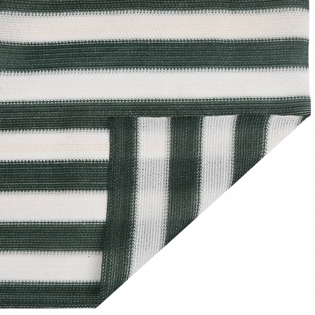 vidaXL Privacy Net Green and White 1.8x10 m HDPE 195 g/m²