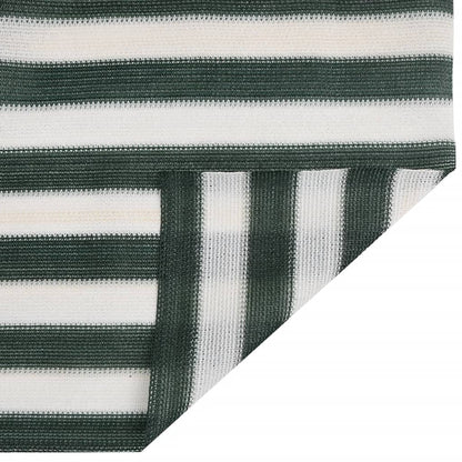 vidaXL Privacy Net Green and White 1.8x10 m HDPE 195 g/m²