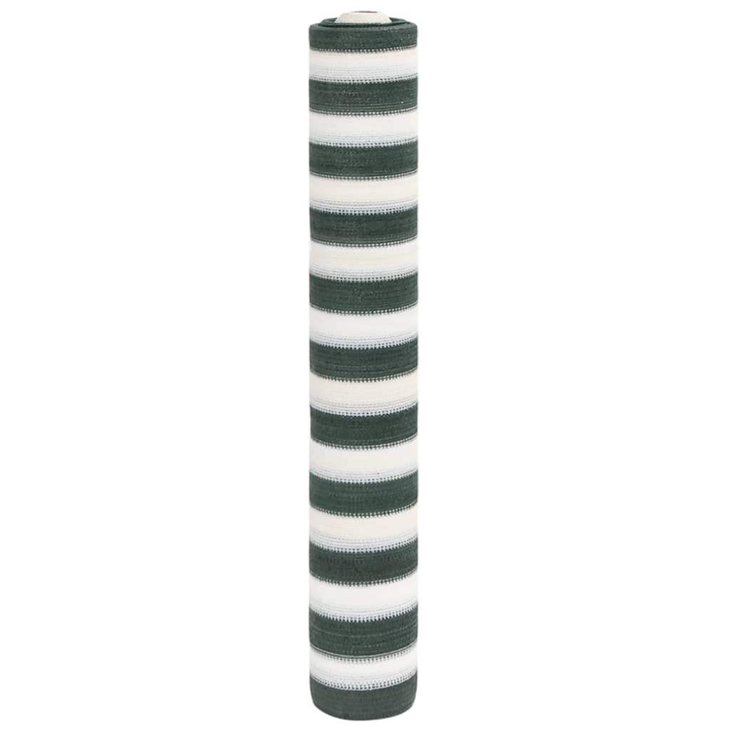 vidaXL Privacy Net Green and White 1.8x25 m HDPE 195 g/m²