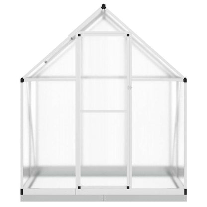 vidaXL Greenhouse with Base Frame Silver 169x114x202 cm Aluminium