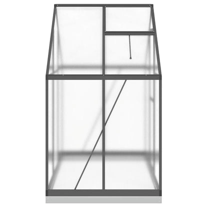 vidaXL Greenhouse with Base Frame Anthracite 169x114x202 cm Aluminium