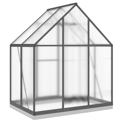 vidaXL Greenhouse with Base Frame Anthracite 169x114x202 cm Aluminium