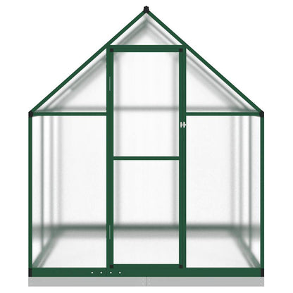 vidaXL Greenhouse with Base Frame Green 169x169x202 cm Aluminium