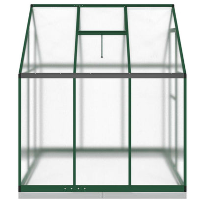 vidaXL Greenhouse with Base Frame Green 169x169x202 cm Aluminium